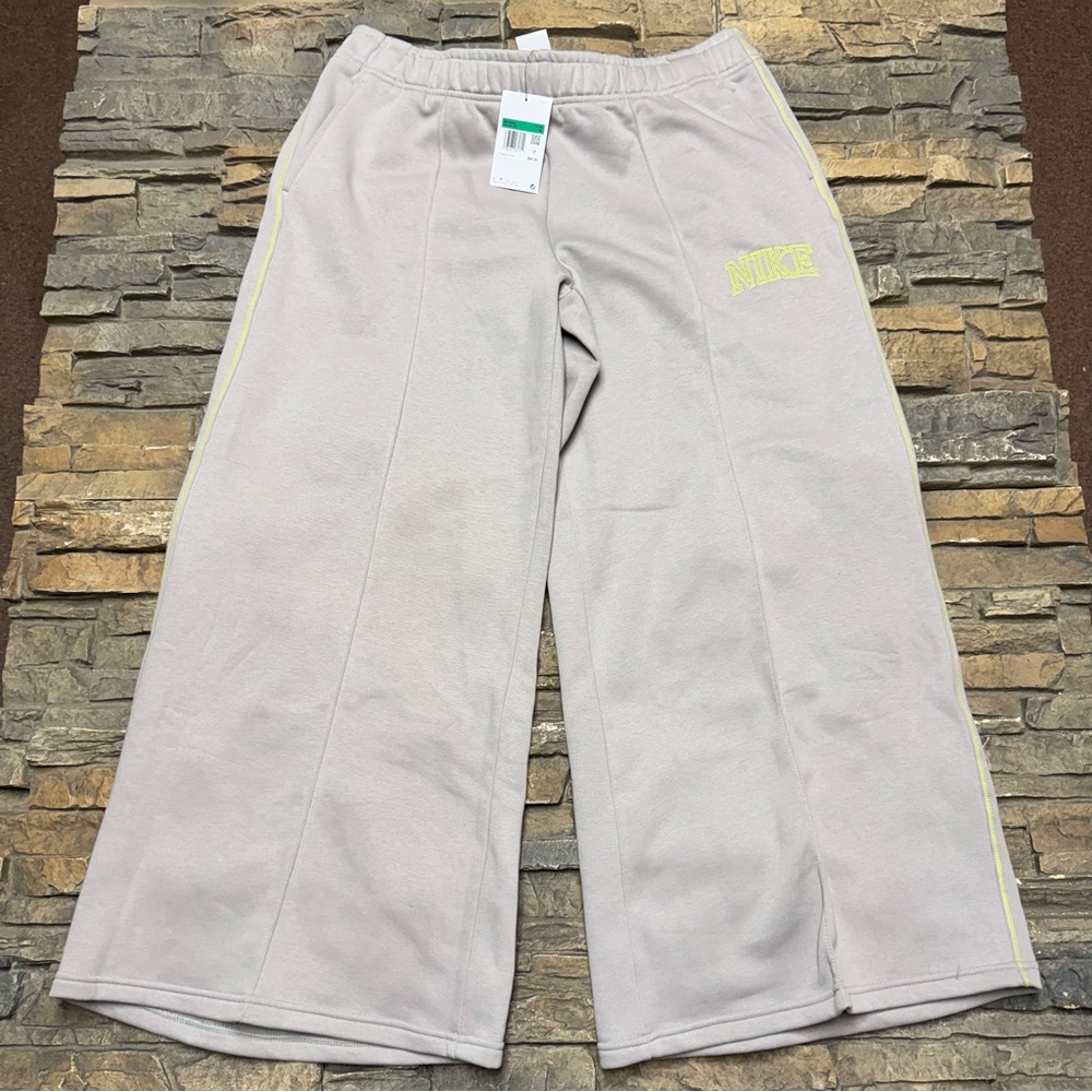 NEW Nike Sportswear Phoenix Fleece Sweatpants Women XL High Waisted WideLeg Gray - Picture 2 of 11